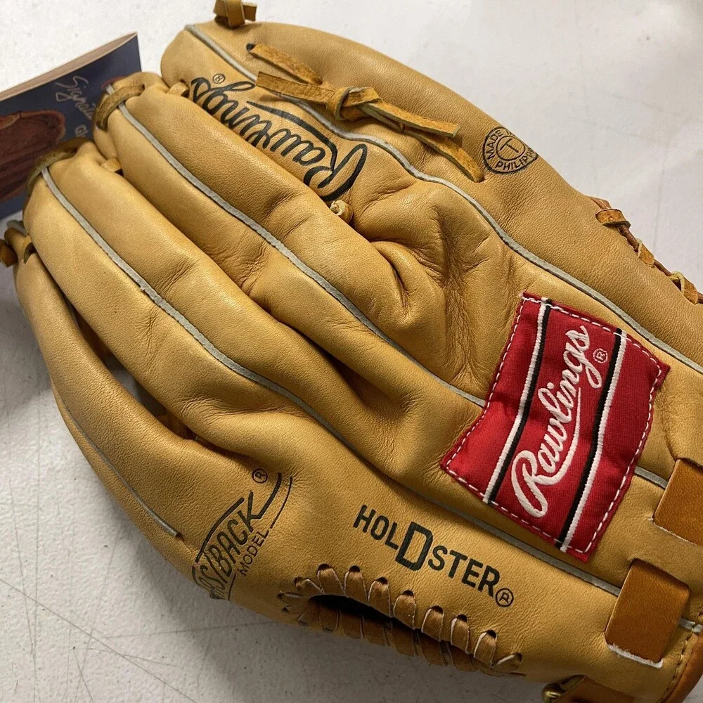 Vintage Rawlings Baseball Glove Mens 12 Brown Ozzie Smith Infield Fastback RBG50